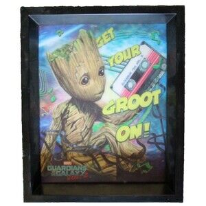 Marvel Guardians Of The Galaxy Vol. 2  3-D GET YOUR GROOT ON! Frame 9.25"x11.26"
